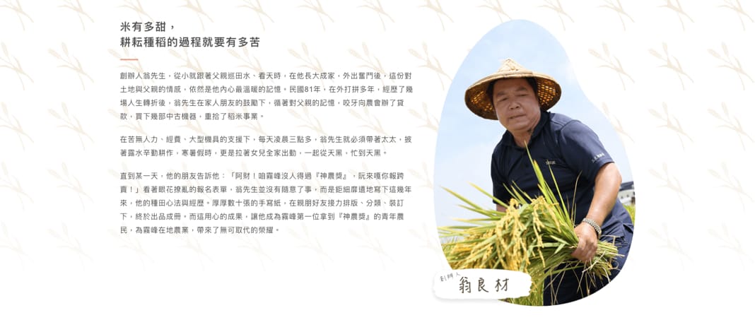 網頁設計案例-千金米